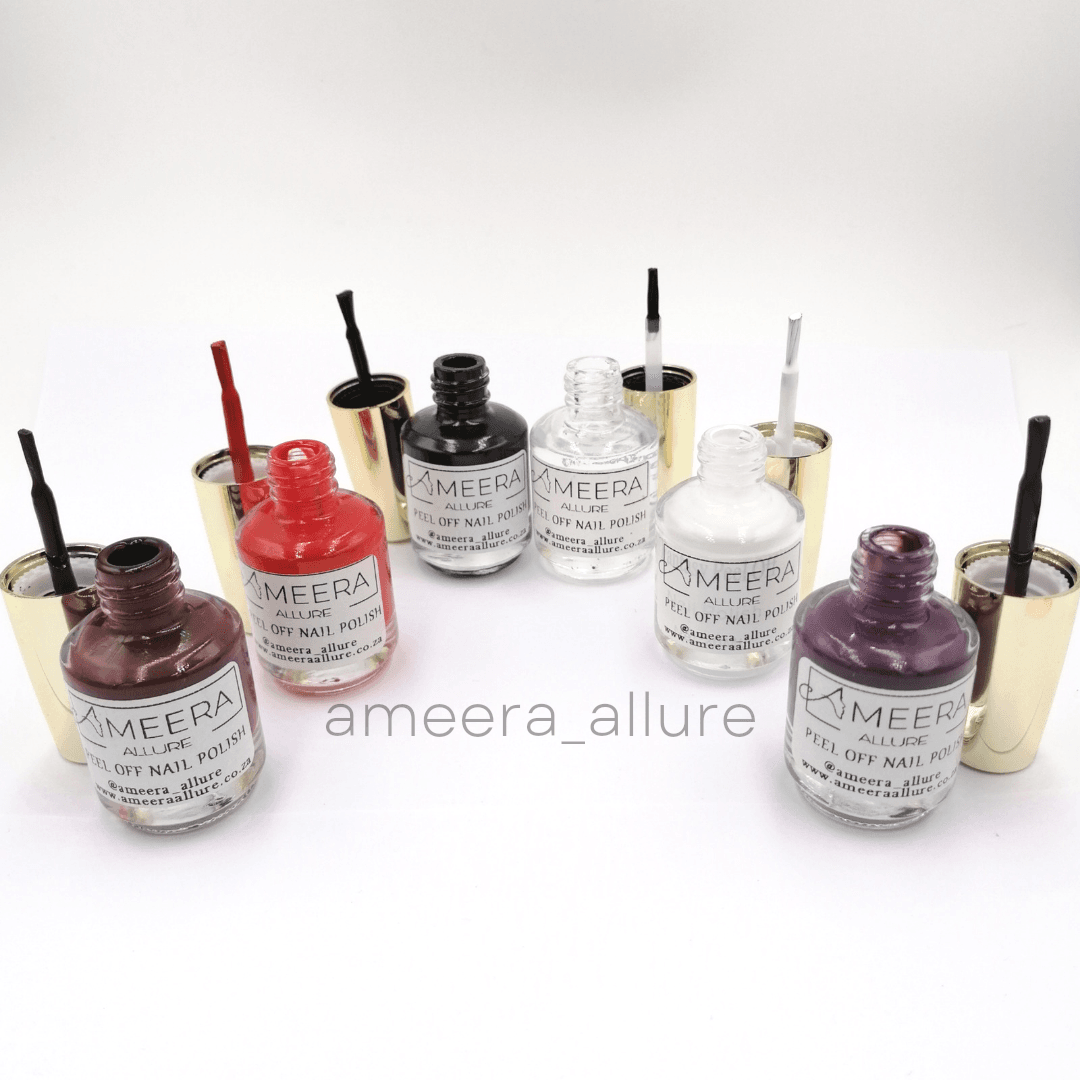 Peel Off Nail Polish Feisty Bella Collection (6pc) Ameera Allure