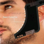 Beard Trimming Template & Comb - Black